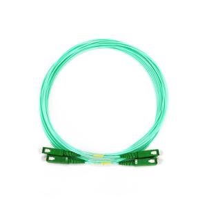 China Simplex óptico el 1.5m 3.5m m de Aqua Fiber Patch Cable White 1.6m m 2.0m m supplier