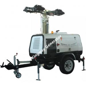 Hydraulic Light Tower With Metal Halide Kubota Engine For Construction Site