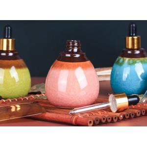 China 80ml Ceramic Cosmetic Jars Bottle Dropper For Essential Oils Various Accessories wholesale