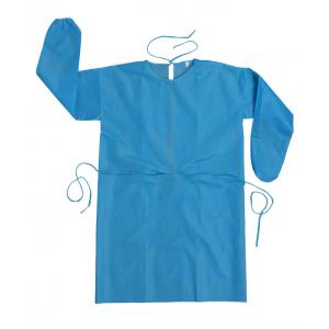 SMS Nonwoven Disposable Isolation Gowns , Unisex Disposable Dressing Gowns