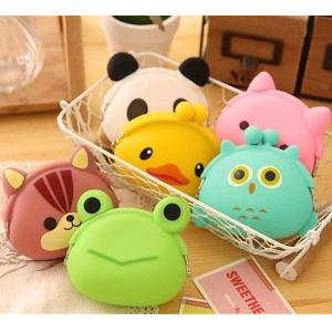 Mini Cute Cartoon Animal Wallet/Jelly Silicone Coin Purse With Ears Great For Children