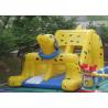 Yellow Spotty Dog PVC Slide Animal Theme Dog Shape Inflatable Slip N Slide