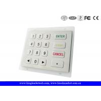 China USB / PS2 Interface Stainless Steel Numeric Key Pad  with 16 Flat Keys on sale