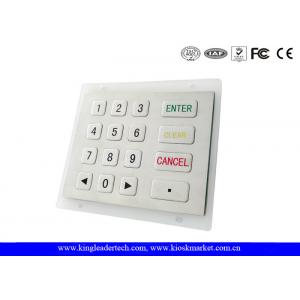China USB / PS2 Interface Stainless Steel Numeric Key Pad  with 16 Flat Keys supplier