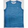 China Blue Lightweight Double Needle Mens Sleeveless Tank Top Casual wholesale