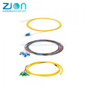 PVC APC UPC Interface Fiber Optic Pigtail  Singlemode For Connectors