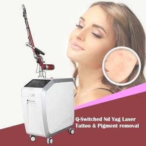 Eyebrow Q Switched ND Yag Laser Tattoo Removal Machine 5ns 532mn 1064mn