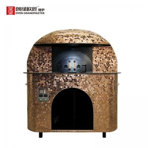 China Electric Traditional Italian Pizza Oven Copper Decoration Napoli Outdoor Oven supplier