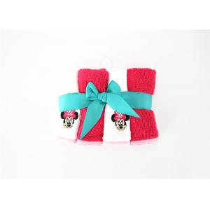China 220GSM Microfiber Baby Washcloths , Beautiful Minnie Mouse Baby Bath Towel supplier