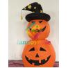 China Party Decoration 0.55mm Inflatable Pumpkin Halloween With Light wholesale