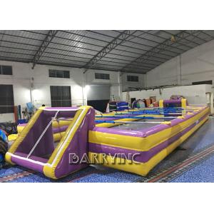 China Customized Outdoor Inflatable Sports Games Adults / Children Inflatable Soccer Field supplier