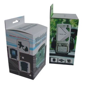 China Eco-Friendly Custom Printed Hanging Hole Paper Packaging Boxes for Mobile Phone Stands – Wholesale Retail Display Boxes wholesale