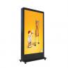 China Face Recognition Camera LCD Advertising Digital Signage Display Kiosk With Wheels wholesale