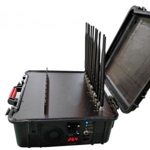 Custom 11-Band 2G 3G 4G / WiFi / GPS / Walkie Talkie Signal Jammer Portable 60W High Power