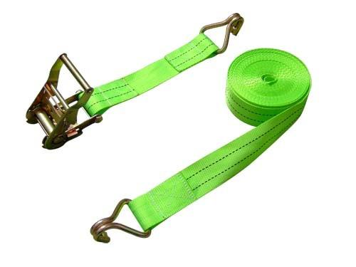 Different colours of tie down strap