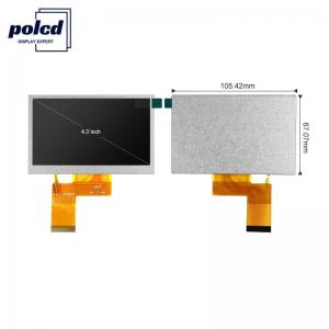 China Polcd ST7262E43 4.3 Inch Capacitive Touch Screen 40 Pin Lcd 800x480 300 Nit supplier