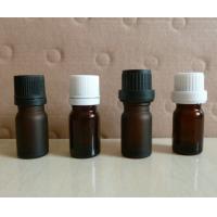 5ml brown amber frosting essential oil glass bottles, dark glass vial with plastic cap