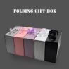China Folding Rigid Cardboard Paper Clothing  Shoes  Gift Box With Ribbon Handle wholesale