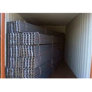 China High Strength U Beam Steel 24.76kgs/m Theory Weight For Mining Supporting supplier