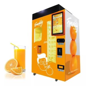 China Écran orange frais automatique de Multipayments Juice Vending Machine With Display supplier