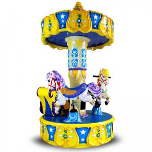 Kids Arcade Horse Racing Game Machine / Baby Toys Coin Operated Carousel Kiddie Rides