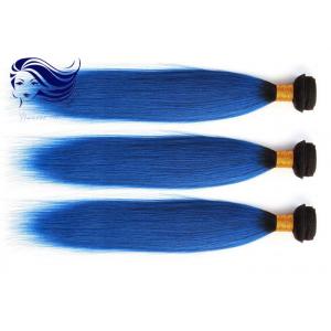 Straight Human Hair Weave Perfect Ombre Color For Dark Hair 2 Tone