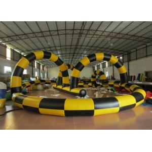 China Zorb Ball Inflatable Quad Track , Customized Kids Toy Cars Blow Up Race Track supplier