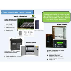 LCD Display Domestic Solar Power Systems With AC / DC Circuit Breakers