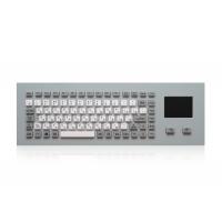 China Silicone Keys Waterproof IP65 Wired Industrial Keyboard With Touchpad on sale