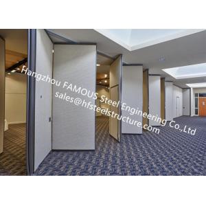 PVC Panel Folding Doors Soundproof Sliding Accordion Partition Doors For Conference Room