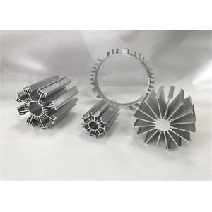 China Silver Standard Aluminium Heat Sink Extrusions / Aluminium Extrusion Profiles supplier