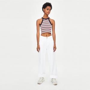 Factory Price Women Summer Stripes Cotton Tank Top