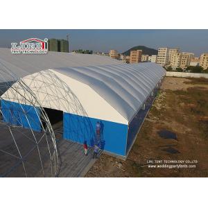 China Metal Frame Structure Industrial Storage Tents with Thermo PVC Roof Cover supplier