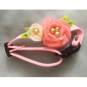 Wear Resistant Custom Pet Collars 100% Cotton Material For Birthday Party