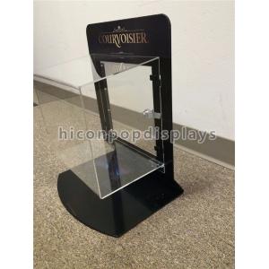 Metal Acrylic Retail Accessories Display Countertop Jewelry Display Case With Lock