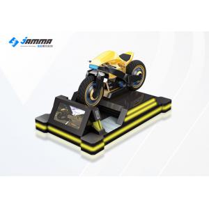 China 9D Virtual Reality Motorcycle Racing Simulator 3 Exclusives Games Black Yellow 24'' Monitor supplier