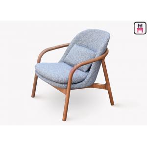 China Wood Structure Modern Sofa Chair , Leisure Sofa Chair Custom Frame Color supplier