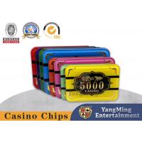 China Crystal Acrylic Hot Stamping  Casino Poker Chips Anti Counterfeiting on sale