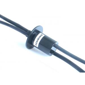 250RPM Custom Slip Ring 6 Wire Capsule Slip Ring With Flange 50A