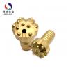 Gold DTH Rock Drilling Tools With Convex Face And Tungsten Carbide Buttons