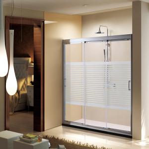 Sanitary Grade Bath Shower Door Sliding Glass CCC Certification LBS7824