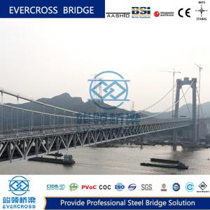 PVOC certificate Steel Cable Suspension Bridges / Rigid Frame Bridge Professional