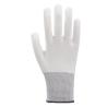 China General Purpose 13 Gauge White Polyester Gloves With PU Palm Coating Size L High Comfort Level Long-lasting Durability wholesale