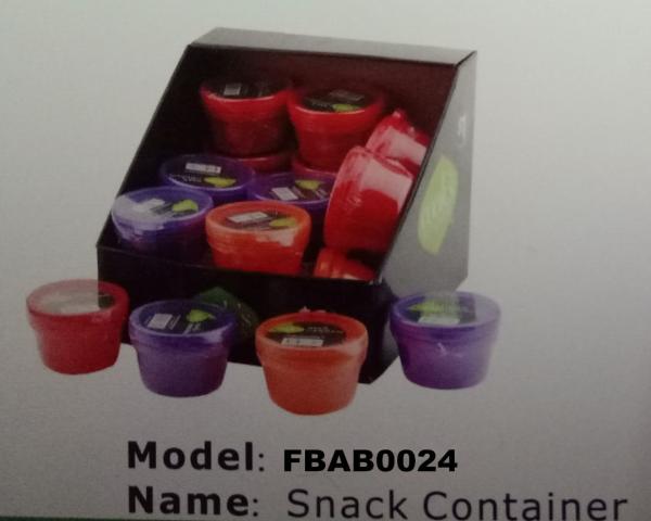 FBAB0024 mini plain color PP plastic snack storage box for peanut jam