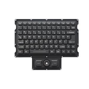 China 78 Keys EMC Rugged Silicone Keyboard With Integrated Mouse Military Level supplier