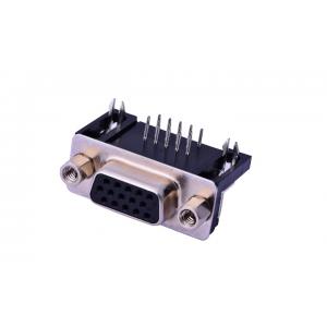 9 PIN 15 Ways Female D Sub Input Output Connectors 250V AC Rated Voltage With Screw