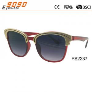 China Newest Style 2018 Men's plastic Fashionable Sunglasses ,UV 400 Protection Lens supplier