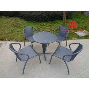Modern Outdoor Furniture Rattan Dining Set Restuarant Furniture For Sell