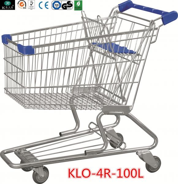 Carretilla portátil de las compras con el bebé Seat para el supermercado 100L