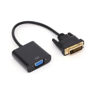 DVI Male To VGA Female Conversion Cable , 24+1 DVI To VGA Cable Video Output Connect Data Wire